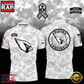 NFL Arizona Cardinals Camo 2025 Salute to Service Polo Shirt