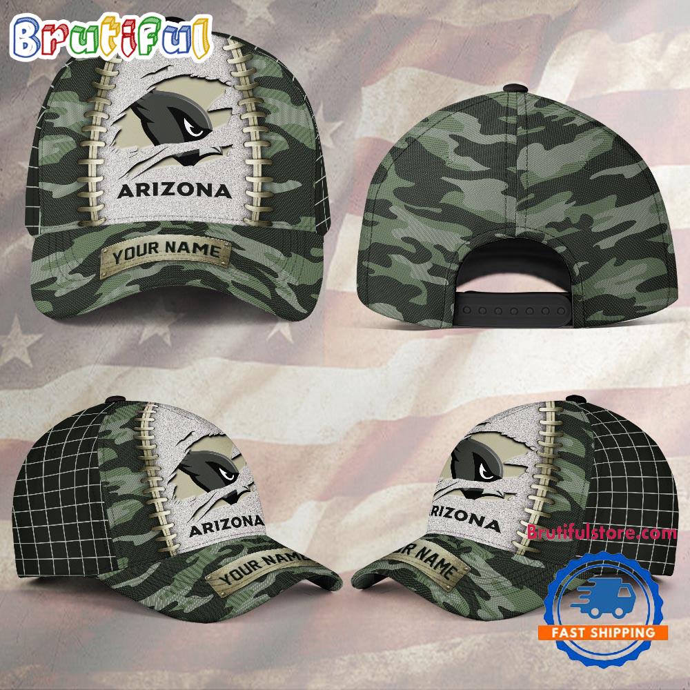 NFL Arizona Cardinals Camo Hunting Custom Name Classic Cap