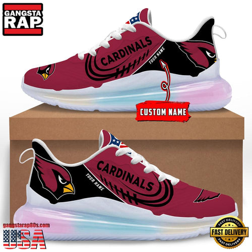 NFL Arizona Cardinals Custom Rainbow Atmospheric Air Force 1 Sneaker Shoes