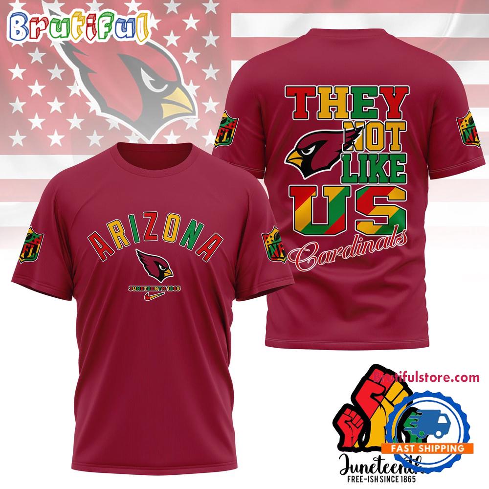 NFL Arizona Cardinals Football Team 2025 Juneteenth Freedom Day Unisex 3D Shirt