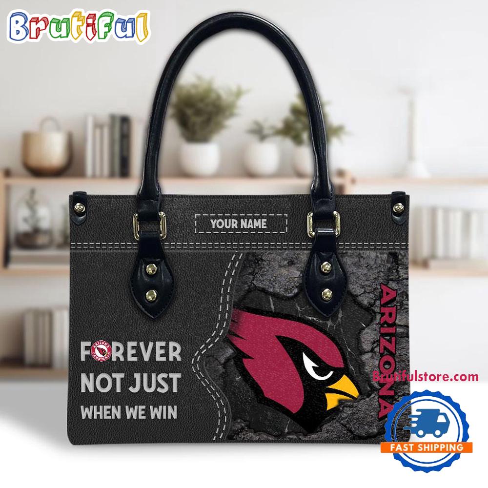 NFL Arizona Cardinals Forever Not Just When We Win Women’s Leather Hand Bag