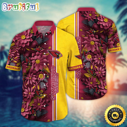 NFL Arizona Cardinals Hawaii Shirt Flower Tropical Vibes In Shirts