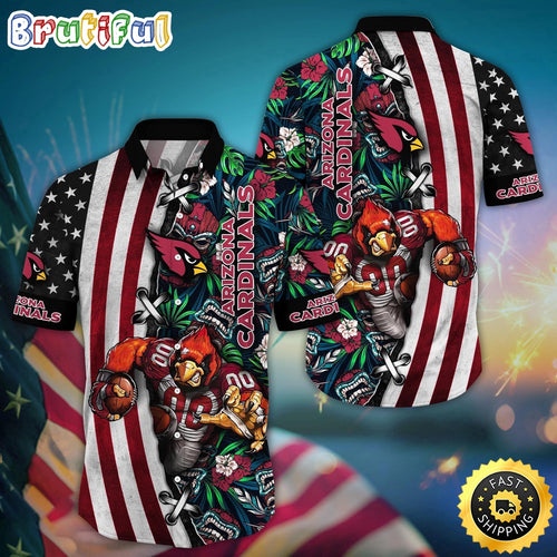 NFL Arizona Cardinals Hawaii Shirt Mascot Aloha Summer Shirt