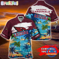 NFL Arizona Cardinals Palm Tree Hot Summer Hawaiian Shirt Gifts Sport Fans
