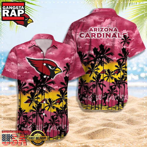 NFL Arizona Cardinals Retro Aloha Shirts For Men Women