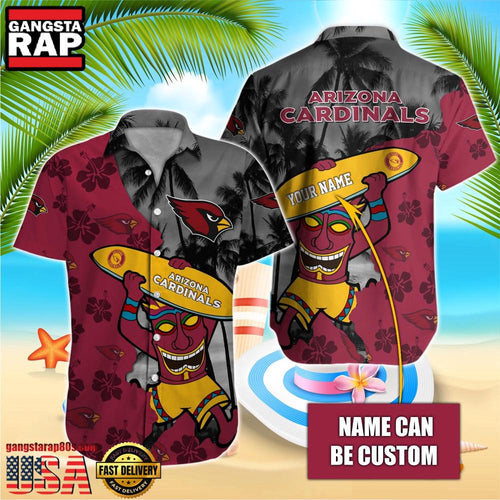 NFL Arizona Cardinals Retro Custom Hawaiian Shirts For Men Women
