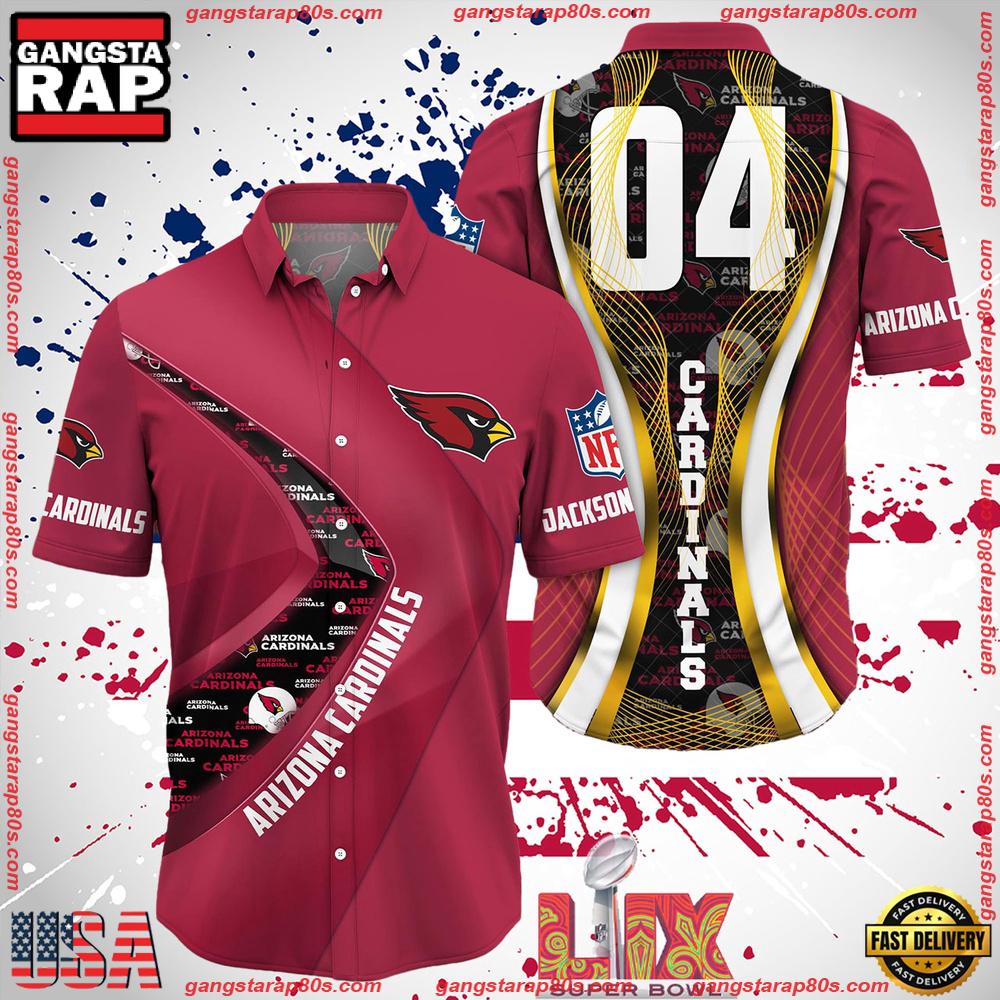 NFL Arizona Cardinals Super Bowl LIX 2025 Custom Aloha Hawaiian Shirt