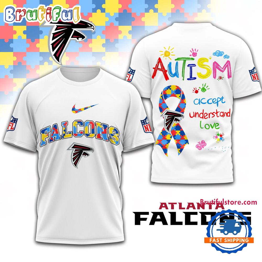 NFL Atlanta Falcons Autism Awareness Accept Understand Love All Over Print Shirt