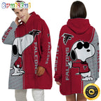 NFL Atlanta Falcons Blanket Hoodie For Fans Unisex Hoodie