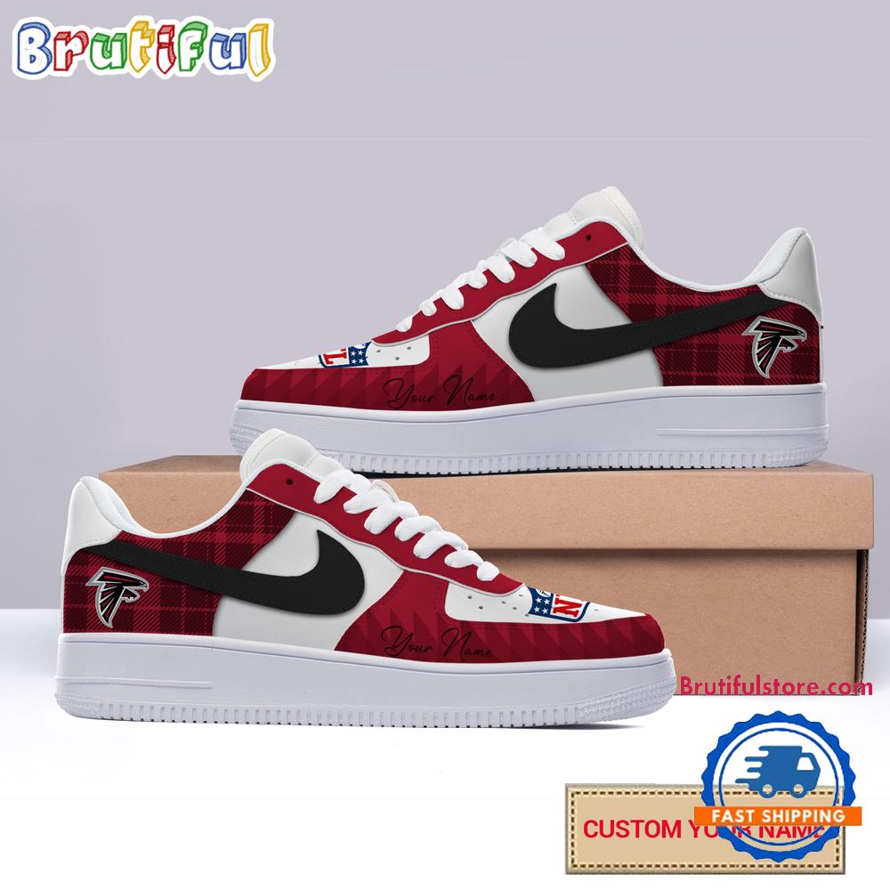 NFL Atlanta Falcons Christmas Logo Pattern Custom Air Force 1 Shoes Sneaker