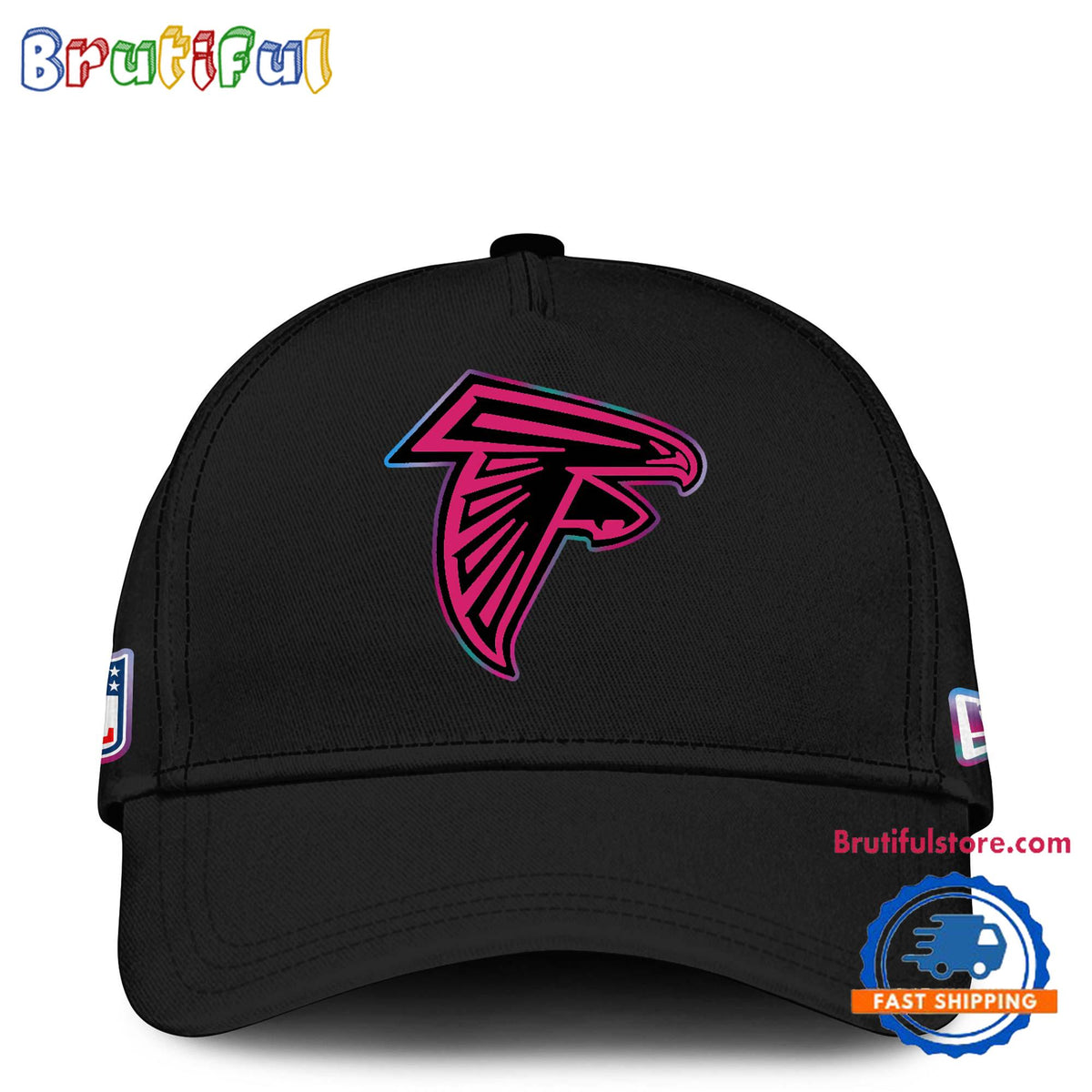 NFL Atlanta Falcons Crucial Catch Pink Breast Cancer Awareness New Football Cap Hats