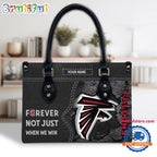 NFL Atlanta Falcons Forever Not Just When We Win Women’s Leather Hand Bag
