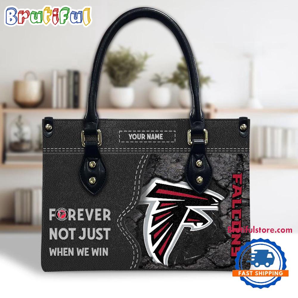 NFL Atlanta Falcons Forever Not Just When We Win Women’s Leather Hand Bag