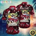 NFL Atlanta Falcons Hawaii Shirt Car Plam Tree Aloha Shirt
