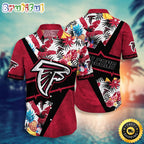 NFL Atlanta Falcons Hawaii Shirt Flower Island Inspired Apparel