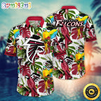 NFL Atlanta Falcons Hawaii Shirt Flower Sunshine Inspired Tops