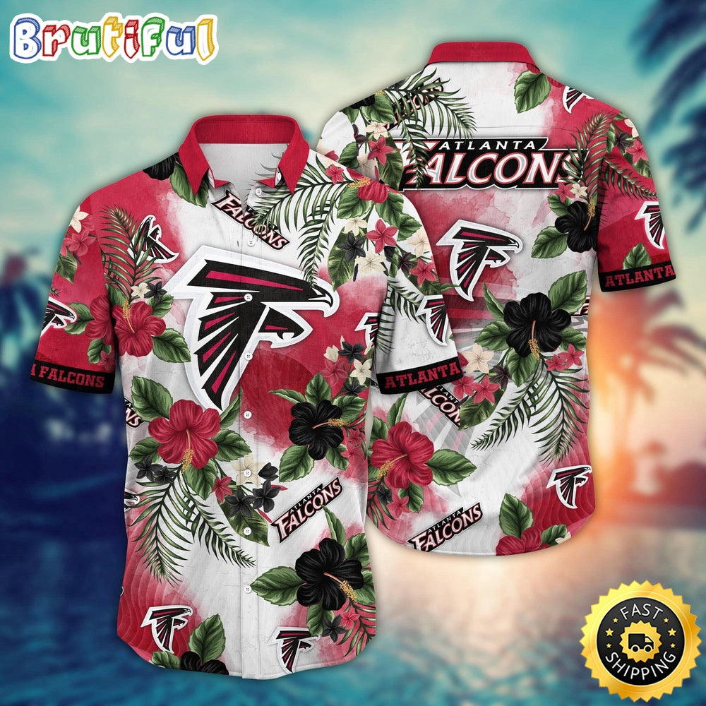 NFL Atlanta Falcons Hawaii Shirt Flower Trendy Floral Tops