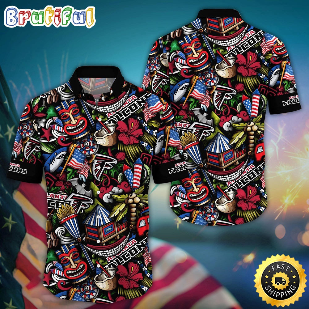 NFL Atlanta Falcons Hawaii Shirt Tiki Me Off Aloha Shirt