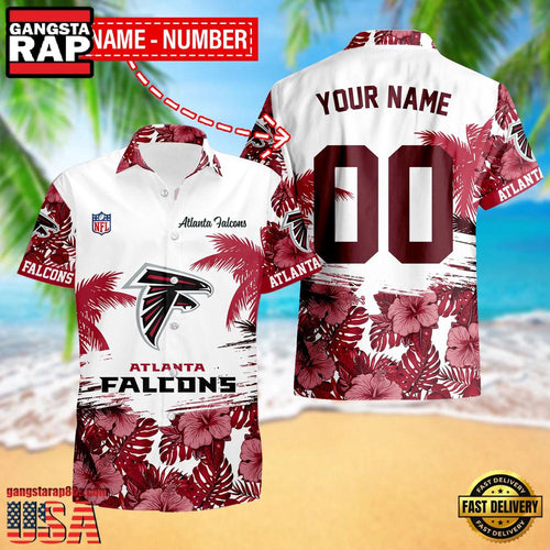 NFL Atlanta Falcons New Design 2025 Custom Name Number Hawaiian Shirt