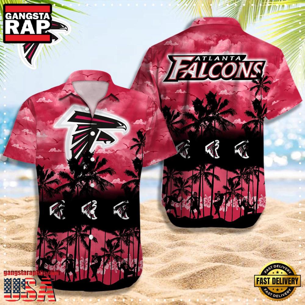 NFL Atlanta Falcons Logo Team Aloha Hawaiian Shirt
