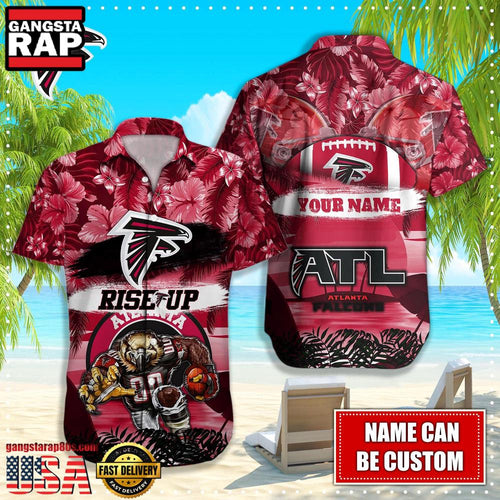 NFL Atlanta Falcons Mascot Football Hawaiian Shirt For Men Women