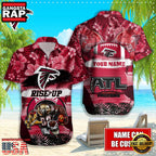 NFL Atlanta Falcons Mascot Football Aloha Hawaiian Shirt