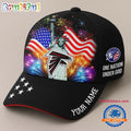 NFL Atlanta Falcons One Nation Under God Happy Independence Day Custom Classic Cap
