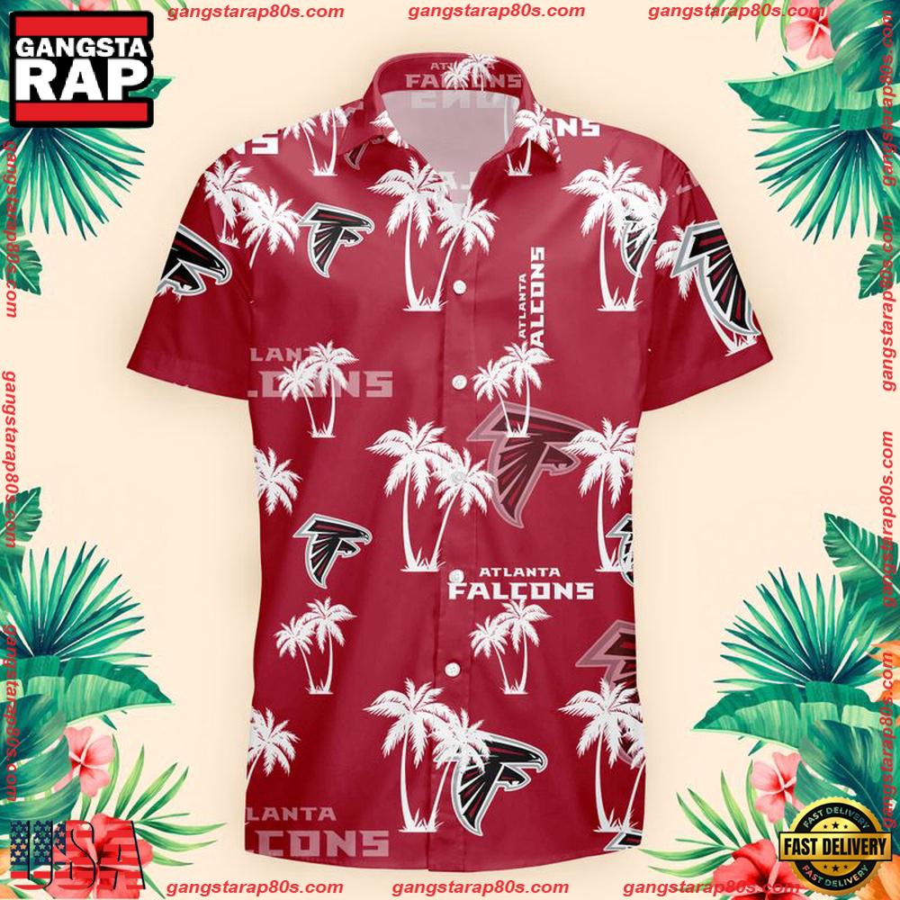 NFL Atlanta Falcons Palm Tree Pattern Hawaii Shirt