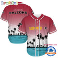 NFL Atlanta Falcons Palm Trees Summer On The Beach Baseball Jersey