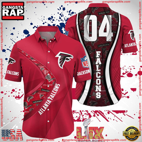 NFL Atlanta Falcons Super Bowl LIX 2025 Custom Aloha Hawaiian Shirt