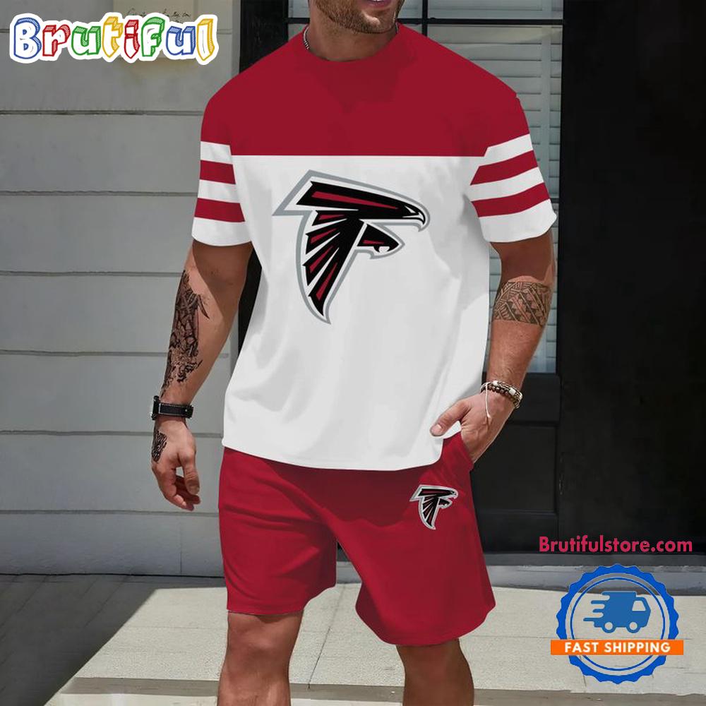 NFL Atlanta Falcons Trendy Summer T Shirt And Shorts Set