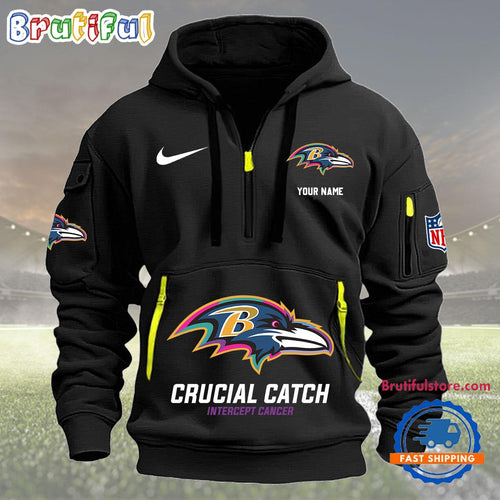 NFL Baltimore Ravens 2024 NFL Crucial Catch Custom New Hoodie
