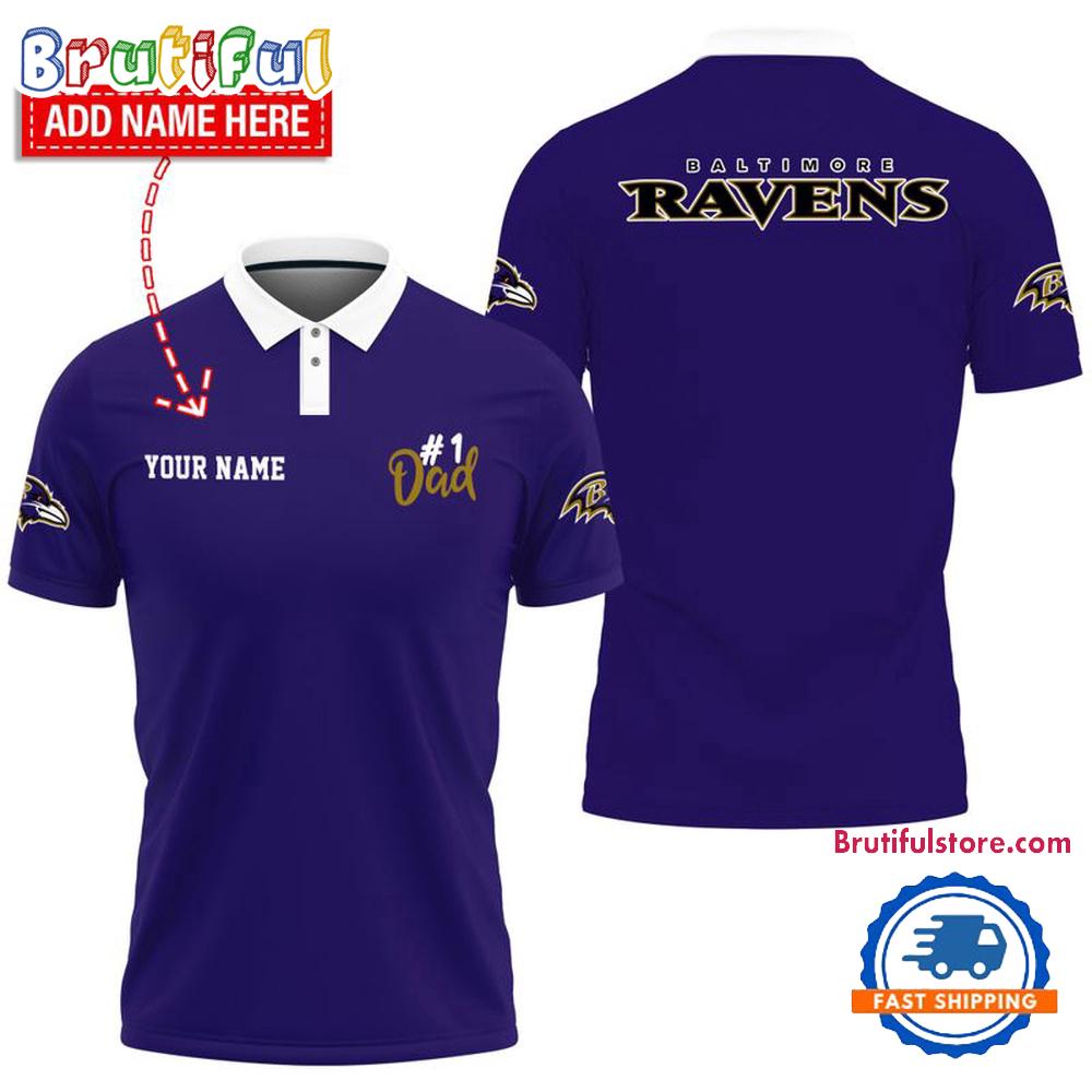 NFL Baltimore Ravens Best Dad Wonderful Father’s Day Polo Shirts