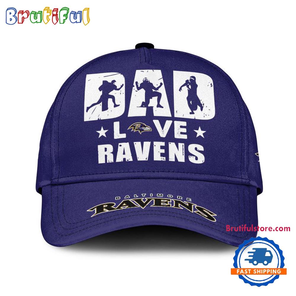 NFL Baltimore Ravens Dad Love Best Father’s Day Baseball Cap