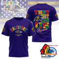 NFL Baltimore Ravens Football Team 2025 Juneteenth Freedom Day Unisex 3D Shirt