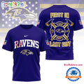 NFL Baltimore Ravens Football Team Fire Dept Design T Shirt