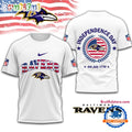 NFL Baltimore Ravens Football Team Independence Day New Design 3D Shirt