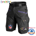 NFL Baltimore Ravens Football Team Military Tactical Shorts