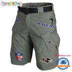 NFL Baltimore Ravens Football Team Military Tactical Shorts