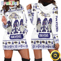 NFL Baltimore Ravens Hoodie Dress Gnomes All Over Print Hoodie Women