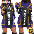 NFL Baltimore Ravens Hoodie Dress Print 3D Hoodie Women For Fans