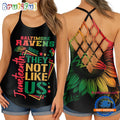 NFL Baltimore Ravens Juneteenth 1865 They Not Like US Women’s Criss Cross Tank Top