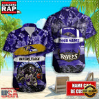 NFL Baltimore Ravens Mascot Football Aloha Hawaiian Shirt