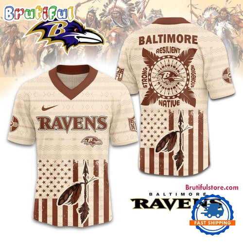 NFL Baltimore Ravens Native American 2025 Football Jersey