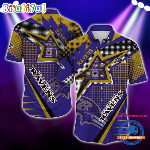 NFL Baltimore Ravens Special Football Team Star Hawaiian Shirts