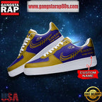 NFL Baltimore Ravens Unique Design Custom Name Air Force 1 Sneaker Shoes