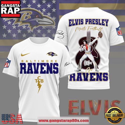 NFL Baltimore Ravens x Elvis Presley 2026 Unisex T-Shirt