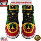 Bob Marley One Heart One Love Air Jordan 1 Sneakers Shoes
