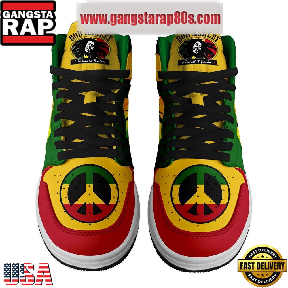 Bob Marley One Heart One Love Air Jordan 1 Sneakers Shoes