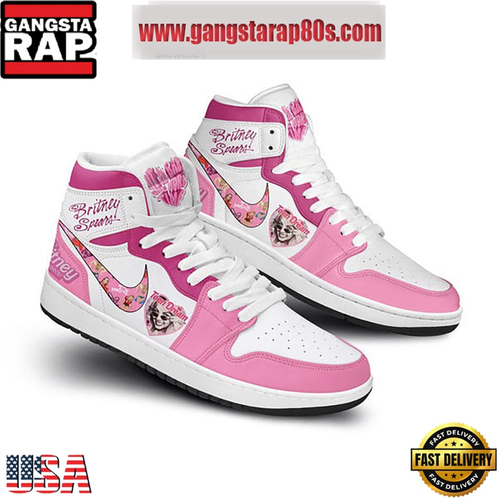 Britney Spears Team Dream Love Air Jordan 1 Sneakers Shoes